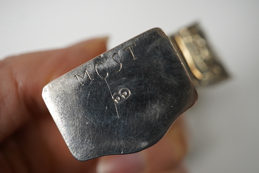 Three small silver boxes, including late Victorian modelled as a snail shell, import marks for London, 1898?, one modelled as a miniature cabinet, makers mark only and a late Victorian circular pill box. Condition - fair